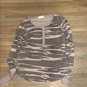 Grey Camo Thermal Long Sleeve